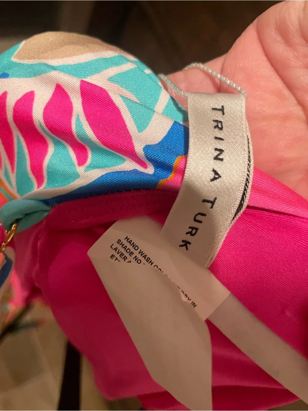 Girls' Bright Pink Multicolor Floral Tankini Top - Kids Swim